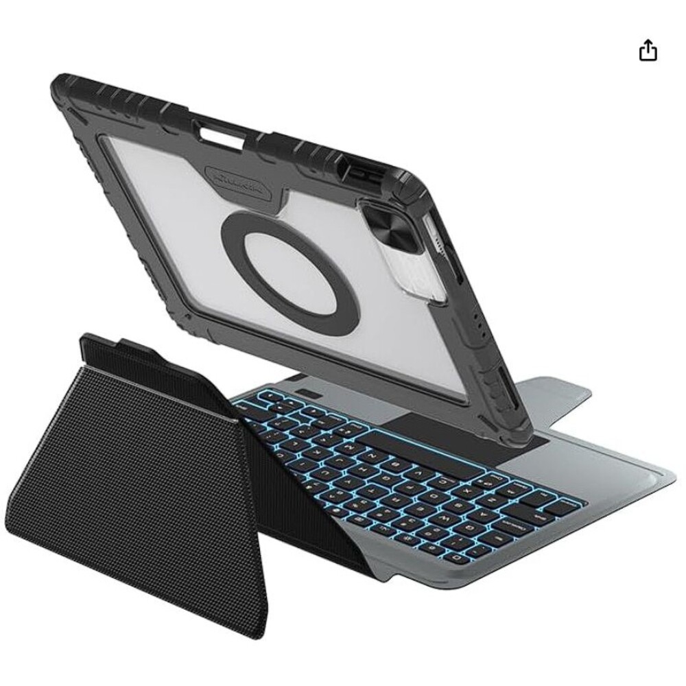 Nillkin Bumper Link Keyboard Case for iPad Air 13 2024, iPad Pro 12.9 2020-22